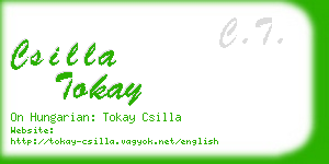 csilla tokay business card